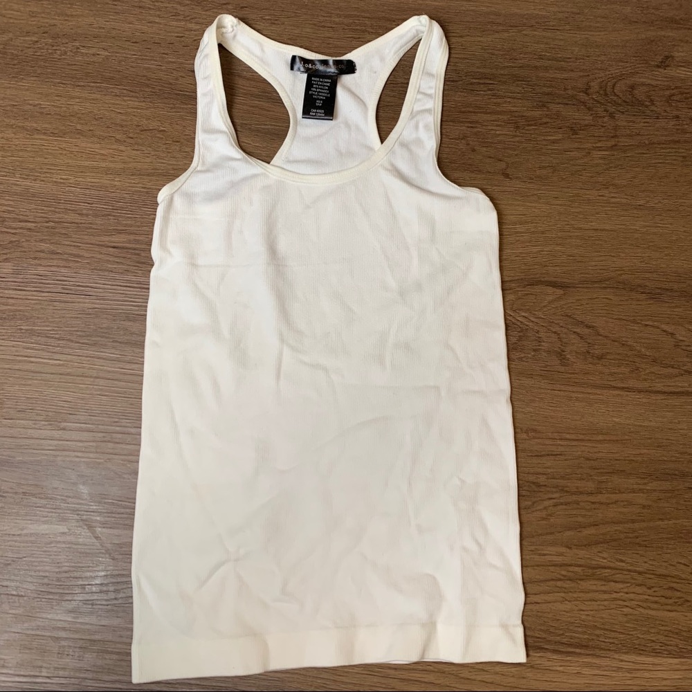 NWOT J.o&co Jeans.Co Ivory XS Tank